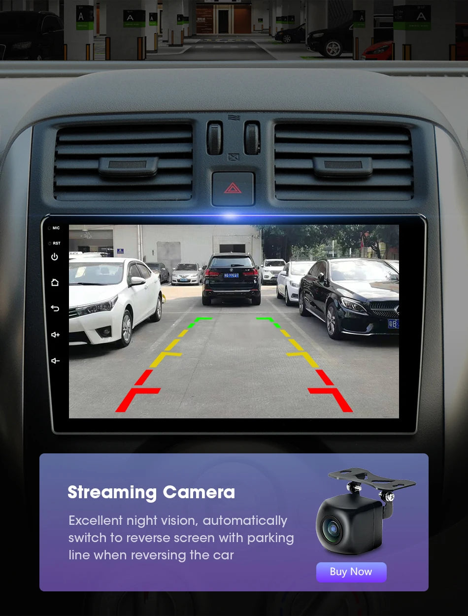 Universal 2Din Android 12 Car Radio – 9"/10" Head Unit with CarPlay, GPS Navigation, and Multimedia 24 - Delicate Leather