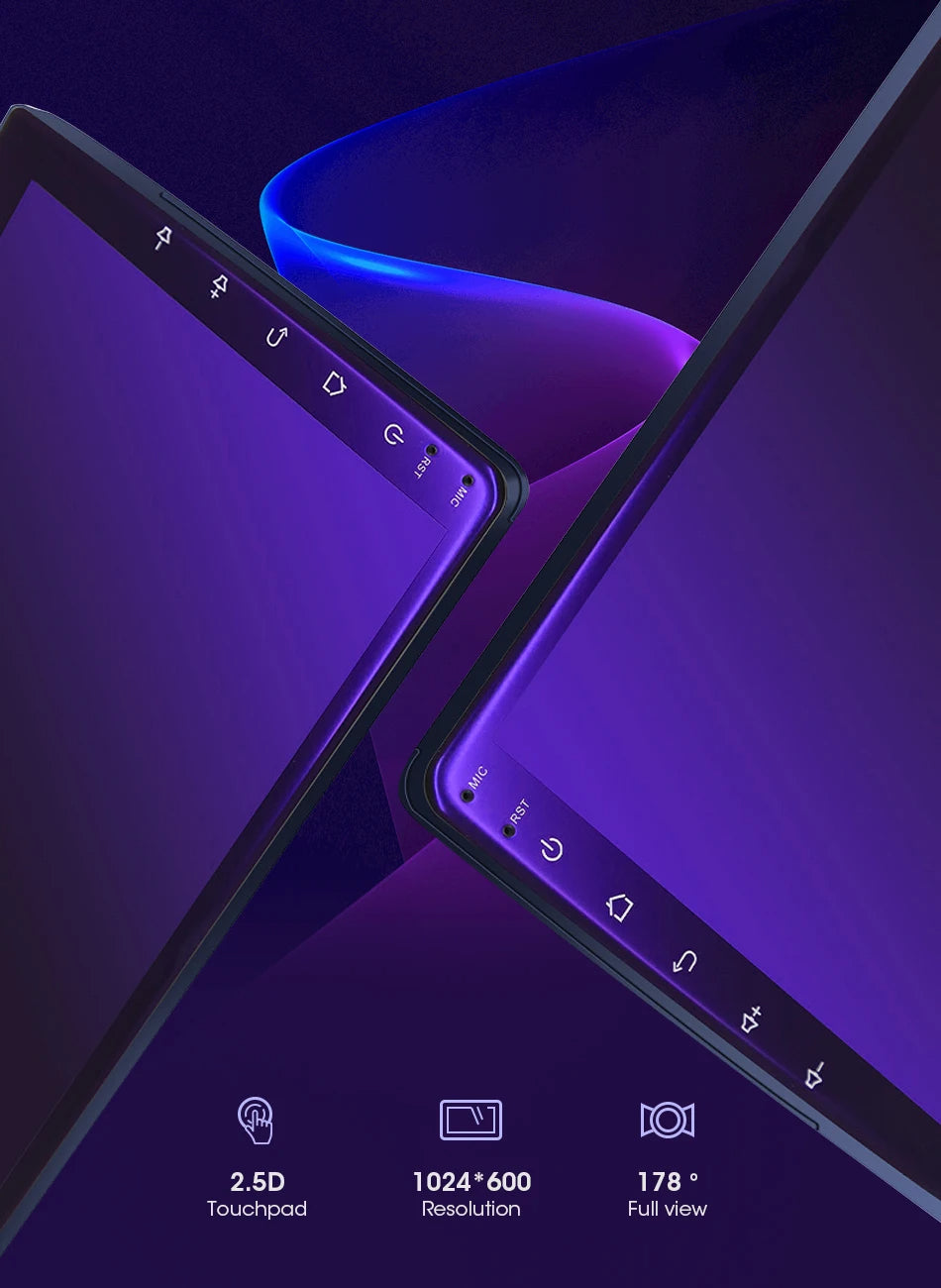 Universal 2Din Android 12 Car Radio – 9"/10" Head Unit with CarPlay, GPS Navigation, and Multimedia 24 - Delicate Leather