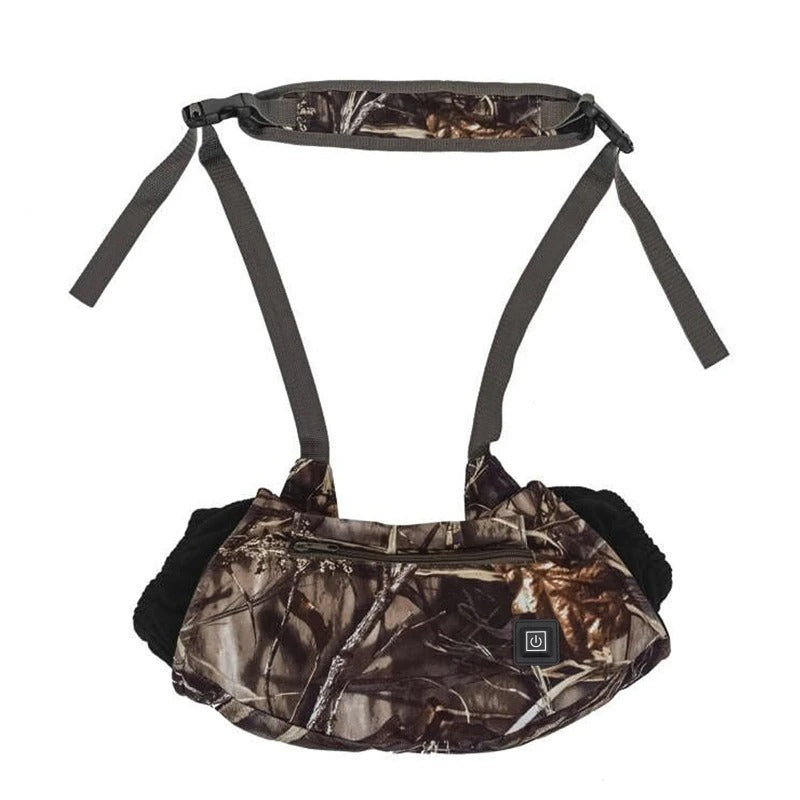 Electric Heated Pad Hand Warmer Bag, Heating Glove for Outdoor Camping with 3 Levels Heat Setting, USB Hand Warmer Heater - Delicate Leather