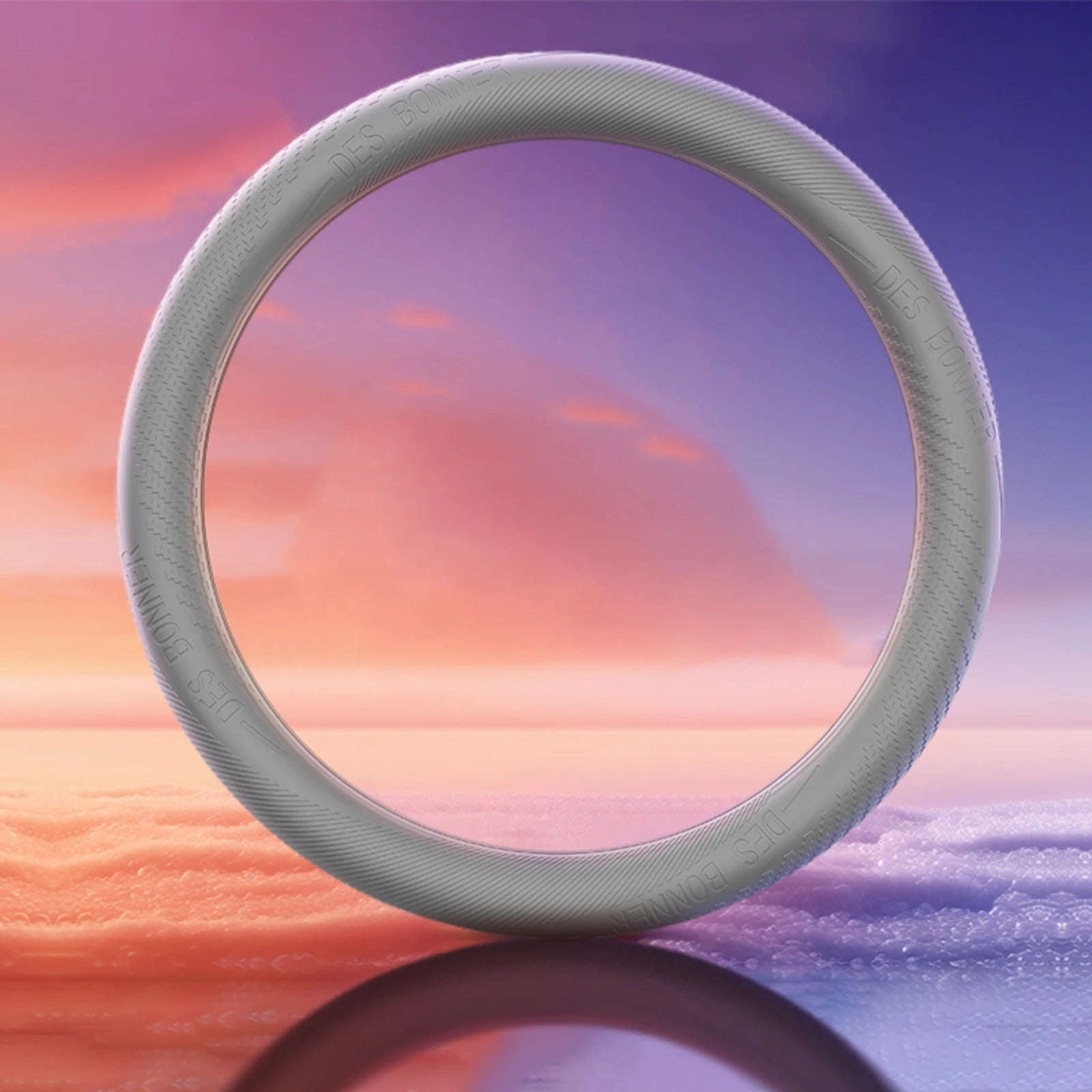 Silicone Steering Wheel Cover – Universal 38cm, Breathable & Non-Slip, Multi-Color - Delicate Leather