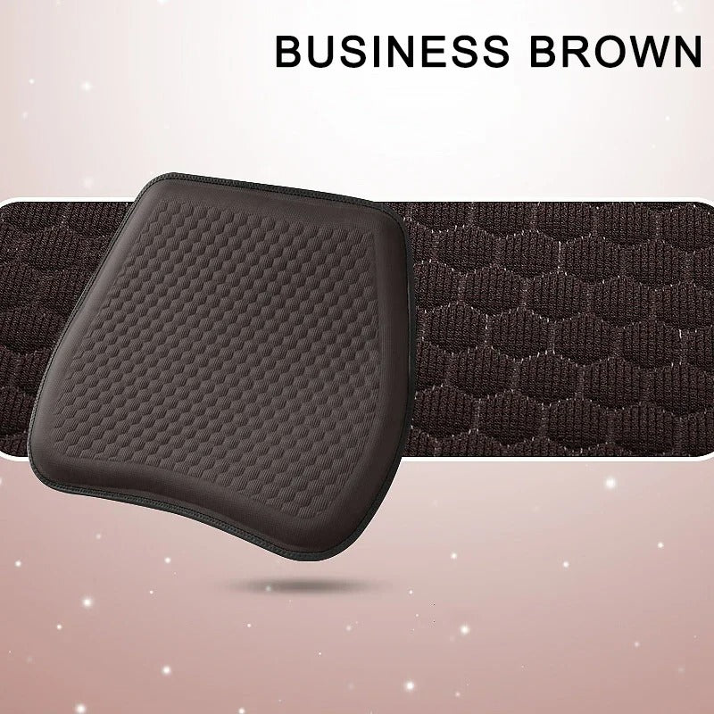Multifunctional Honeycomb Breathable Seat Cushion – 4-Season Comfort for Car, Office & Home Use - Delicate Leather