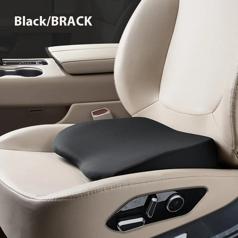 Thickened Car Seat Booster Cushion – Universal Single Driver Seat Pad for All Seasons - Delicate Leather