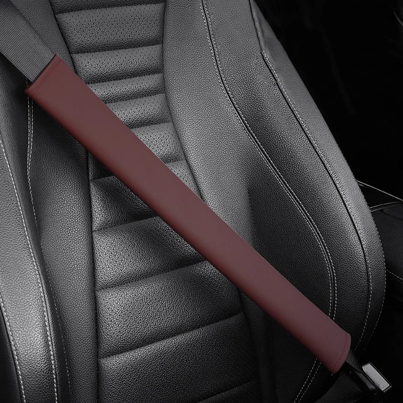 48 cm Universal Microfiber Leather Seat Belt Cover – Soft Shoulder Pad Strap Protector for Car, SUV & Truck Interiors - Delicate Leather