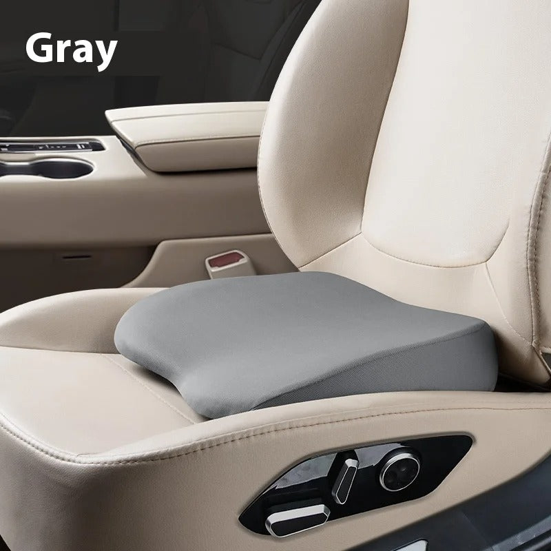 Thickened Car Seat Booster Cushion – Universal Single Driver Seat Pad for All Seasons - Delicate Leather