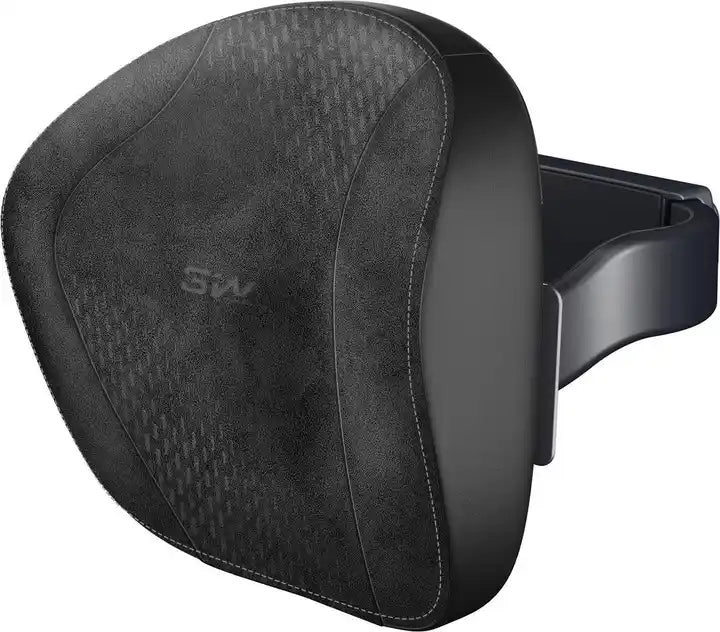 Memory Foam Car Headrest Pillow: Breathable Perforated PU Leather, Adjustable Height, Rotating Design for Enhanced Car Comfort - Delicate Leather