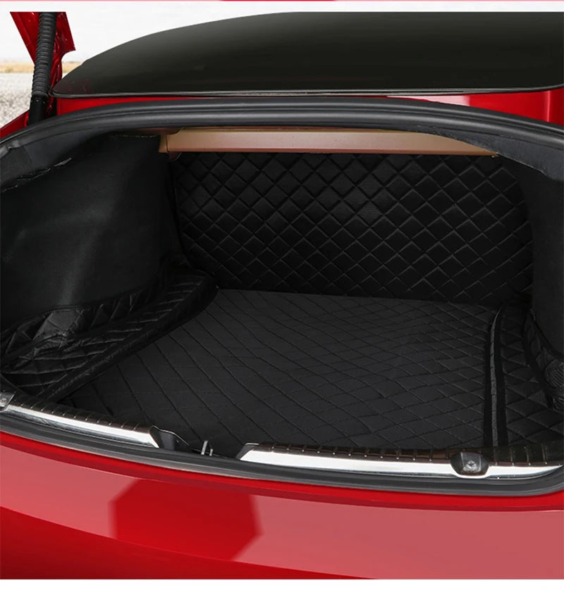 Car Trunk Mats Pet Pad - Dog Rear Trunk Protection Pad Cover, Cargo Liners, Waterproof Tray Mats (2017 to 2024) - Delicate Leather