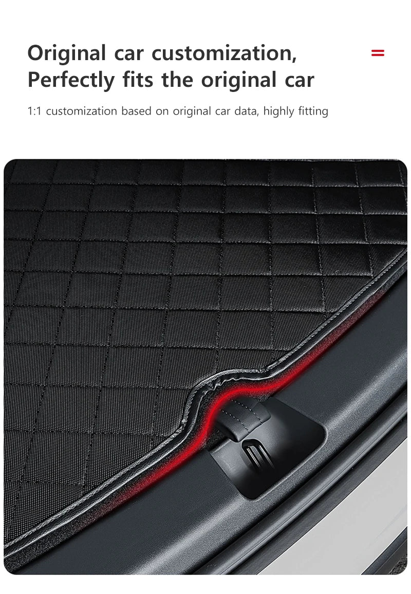 Car Trunk Mats Pet Pad - Dog Rear Trunk Protection Pad Cover, Cargo Liners, Waterproof Tray Mats (2017 to 2024) - Delicate Leather