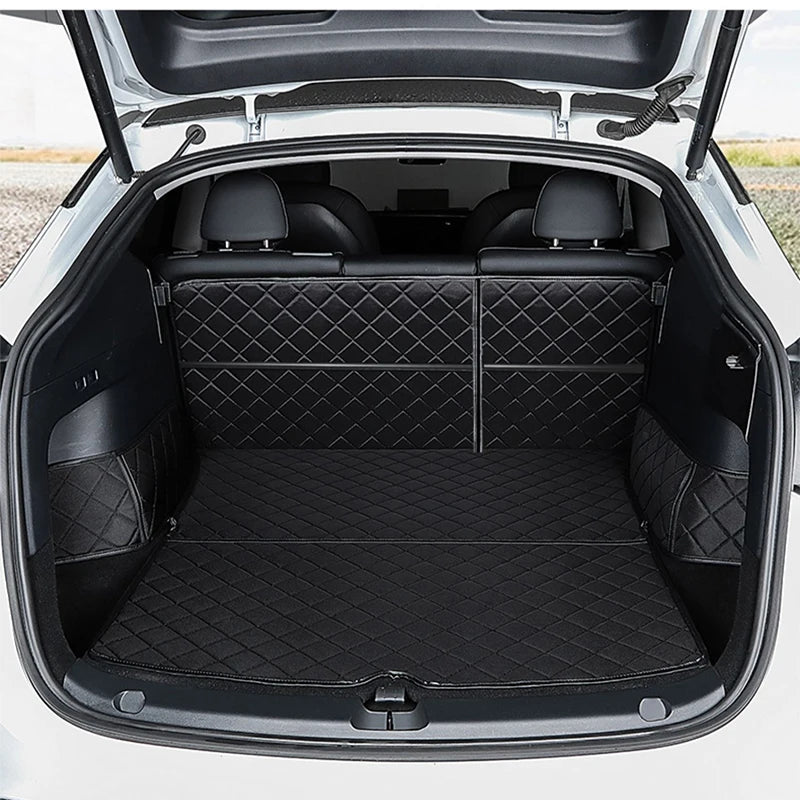 Car Trunk Mats Pet Pad - Dog Rear Trunk Protection Pad Cover, Cargo Liners, Waterproof Tray Mats (2017 to 2024) - Delicate Leather