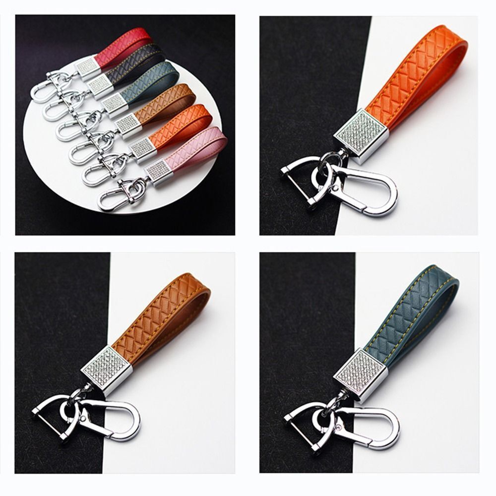 Jewelry Key Ring PU Car Key Ring Chain Holder - Fashion Diamond Car Keychain - Delicate Leather
