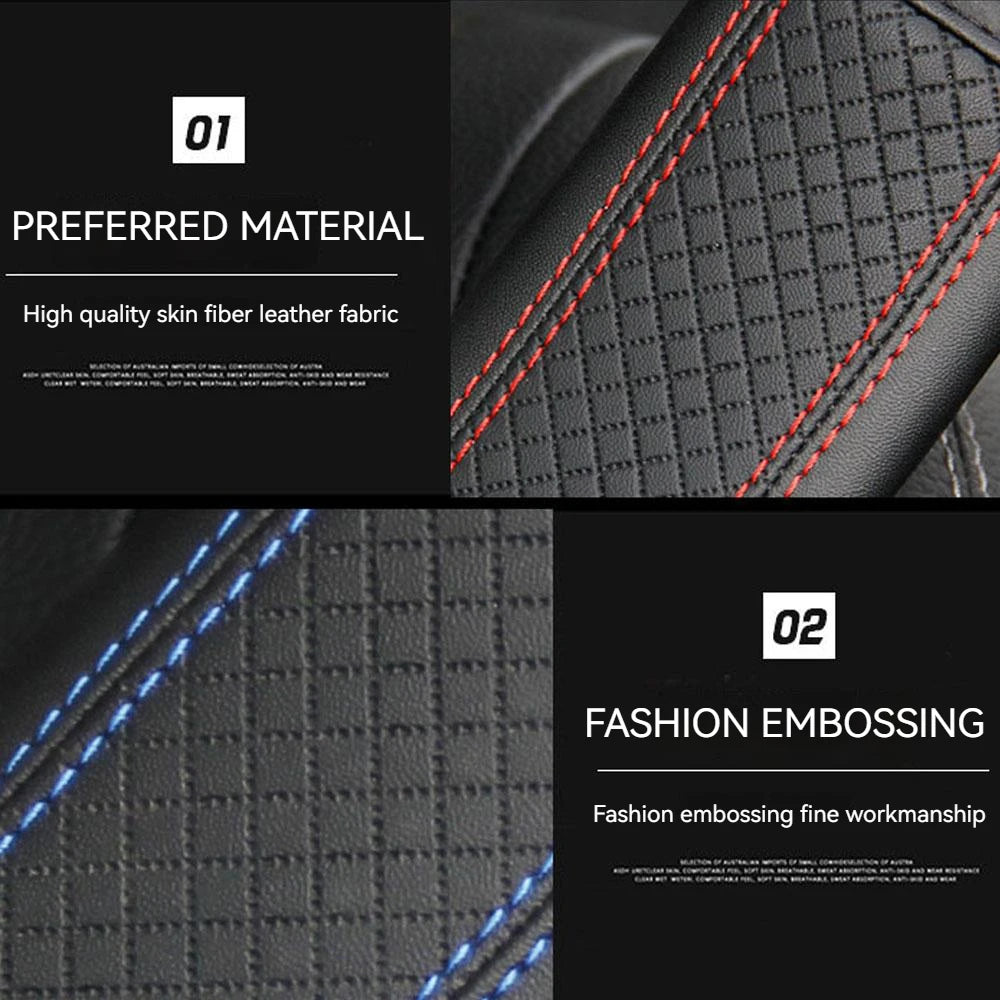 PU Leather Car Seat Belt Shoulder Pad, Breathable Safety Strap Protector for Car Interior Accessories - Delicate Leather