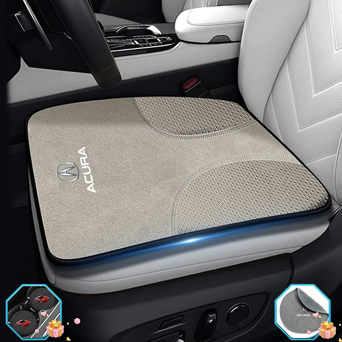 Custom Car Seat Cushion, Custom For Cars, Car Memory Foam Seat Cushion, Heightening Seat Cushion, Seat Cushion for Car and Office Chair - Delicate Leather
