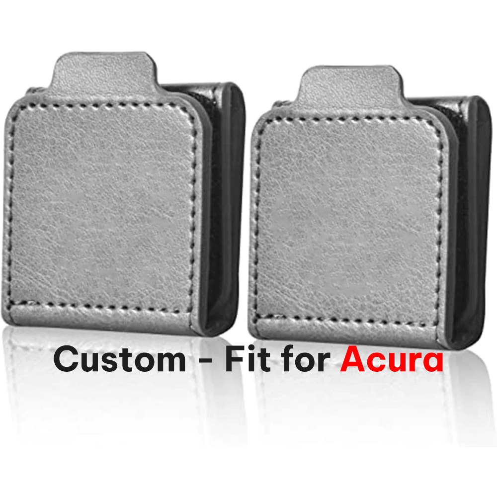 Seatbelt Adjuster, Custom-Fit For Acura, Seat Belt Clip For Adults, Universal Comfort Shoulder Neck Strap Positioner Locking Clip Protector, Set of 2 DLAC246 - Delicate Leather