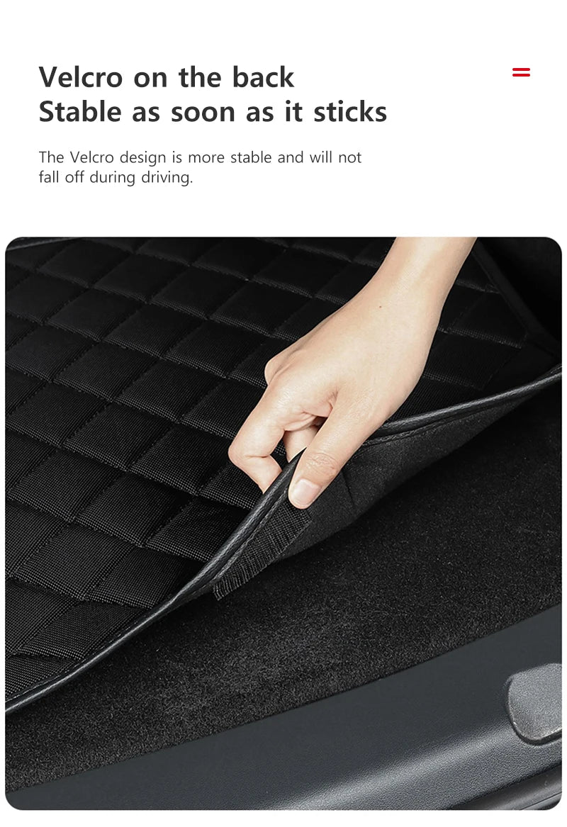 Car Trunk Mats Pet Pad - Dog Rear Trunk Protection Pad Cover, Cargo Liners, Waterproof Tray Mats (2017 to 2024) - Delicate Leather