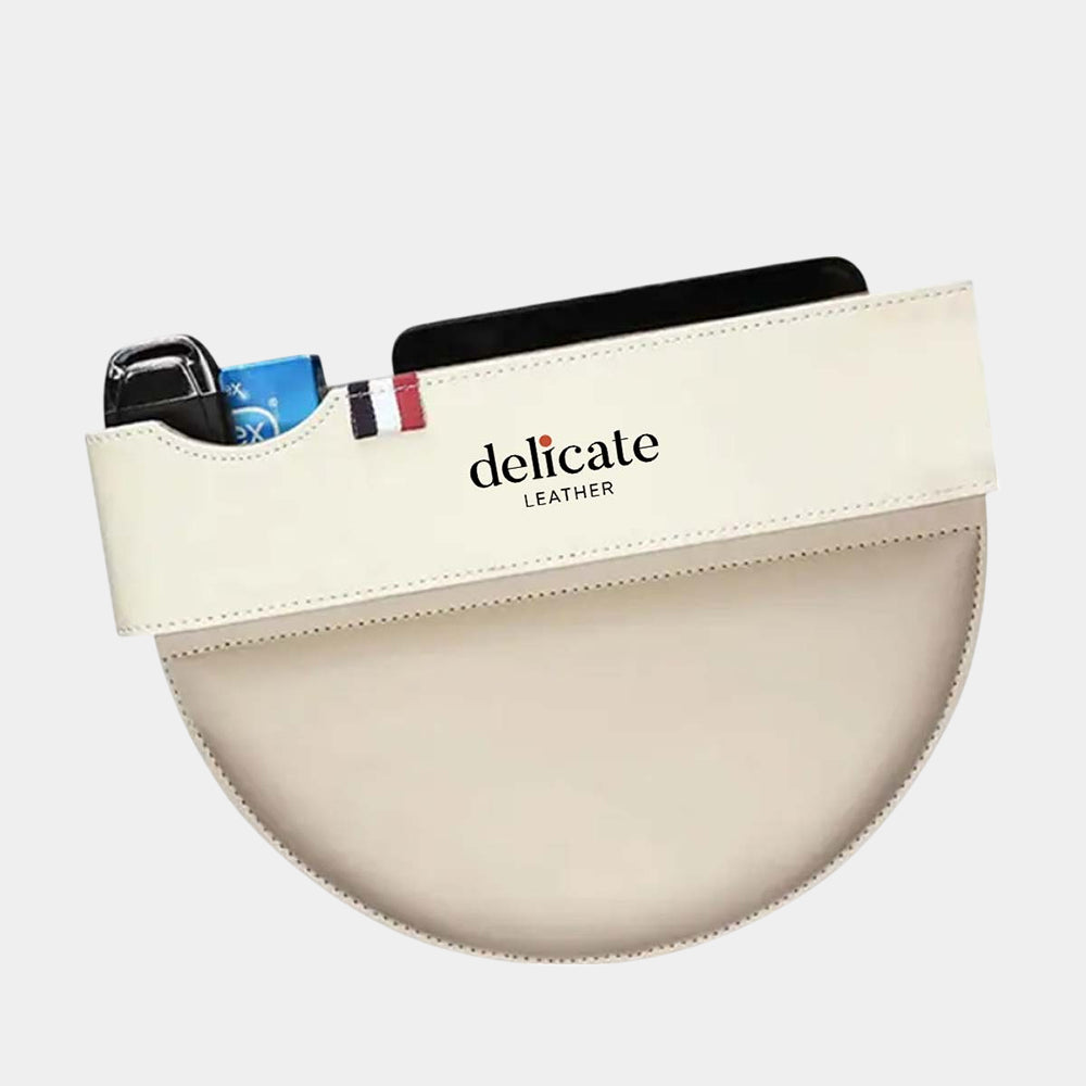 Car Seat Gap Filler Organizer, Custom Fit For Your Cars, Multifunctional PU Leather Console Side Pocket Organizer for Cellphones, Cards, Wallets, Keys