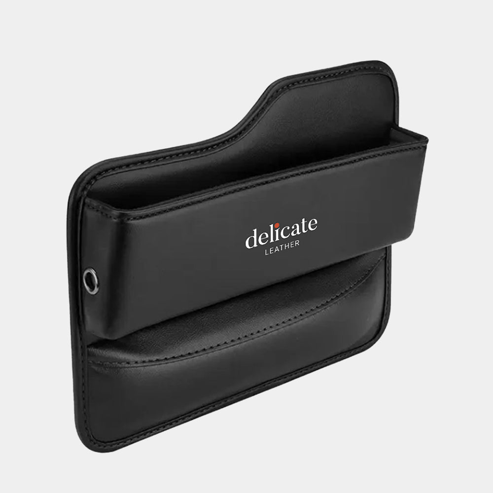Car Seat Gap Filler Organizer, Custom For Your Cars, Multifunctional PU Leather Console Side Pocket Organizer for Cellphones, Cards, Wallets, Keys
