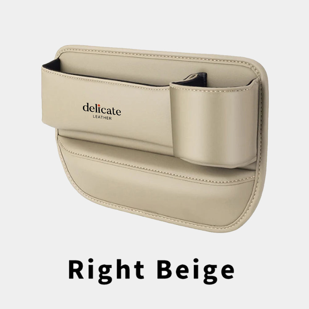 Car Seat Gap Filler Organizer, Custom Fit For Your Cars, Multifunctional PU Leather Console Side Pocket Organizer for Cellphones, Cards, Wallets, Keys