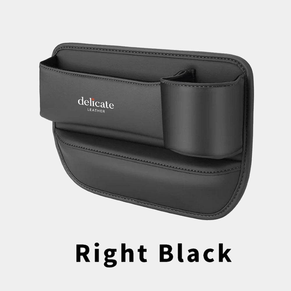 Car Seat Gap Filler Organizer, Custom Fit For Your Cars, Multifunctional PU Leather Console Side Pocket Organizer for Cellphones, Cards, Wallets, Keys