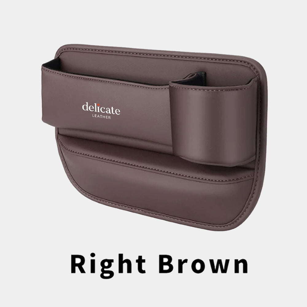 Car Seat Gap Filler Organizer, Custom Fit For Your Cars, Multifunctional PU Leather Console Side Pocket Organizer for Cellphones, Cards, Wallets, Keys