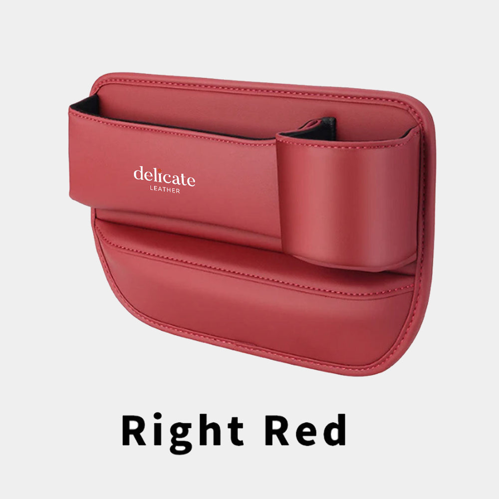 Car Seat Gap Filler Organizer, Custom Fit For Your Cars, Multifunctional PU Leather Console Side Pocket Organizer for Cellphones, Cards, Wallets, Keys