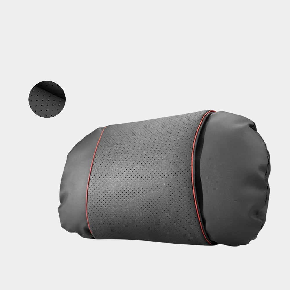 Nappa Leather Car Neck & Lumbar Support Pillow - Ergonomic Headrest and Waist Cushion for Volvo XC Series - Delicate Leather