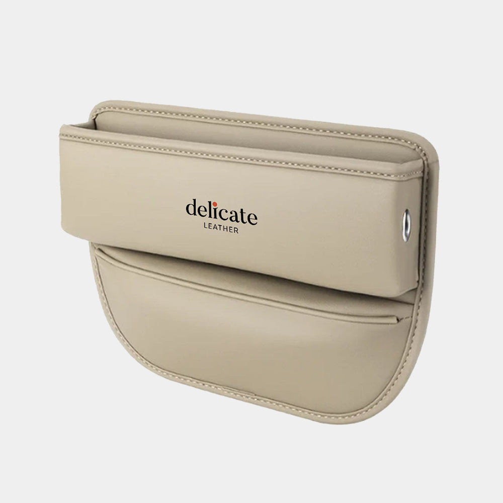 Car Seat Gap Filler Organizer, Custom Fit For Your Cars, Multifunctional PU Leather Console Side Pocket Organizer for Cellphones, Cards, Wallets, Keys