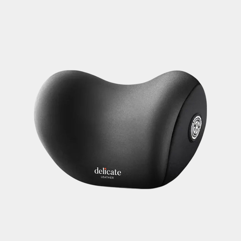 Delicate Leather Neck Pillow, Memory Foam Cervical Car Seat Headrest Neck Rest Cushion for Driving Seat Auto Head Rest Neck Support - Delicate Leather
