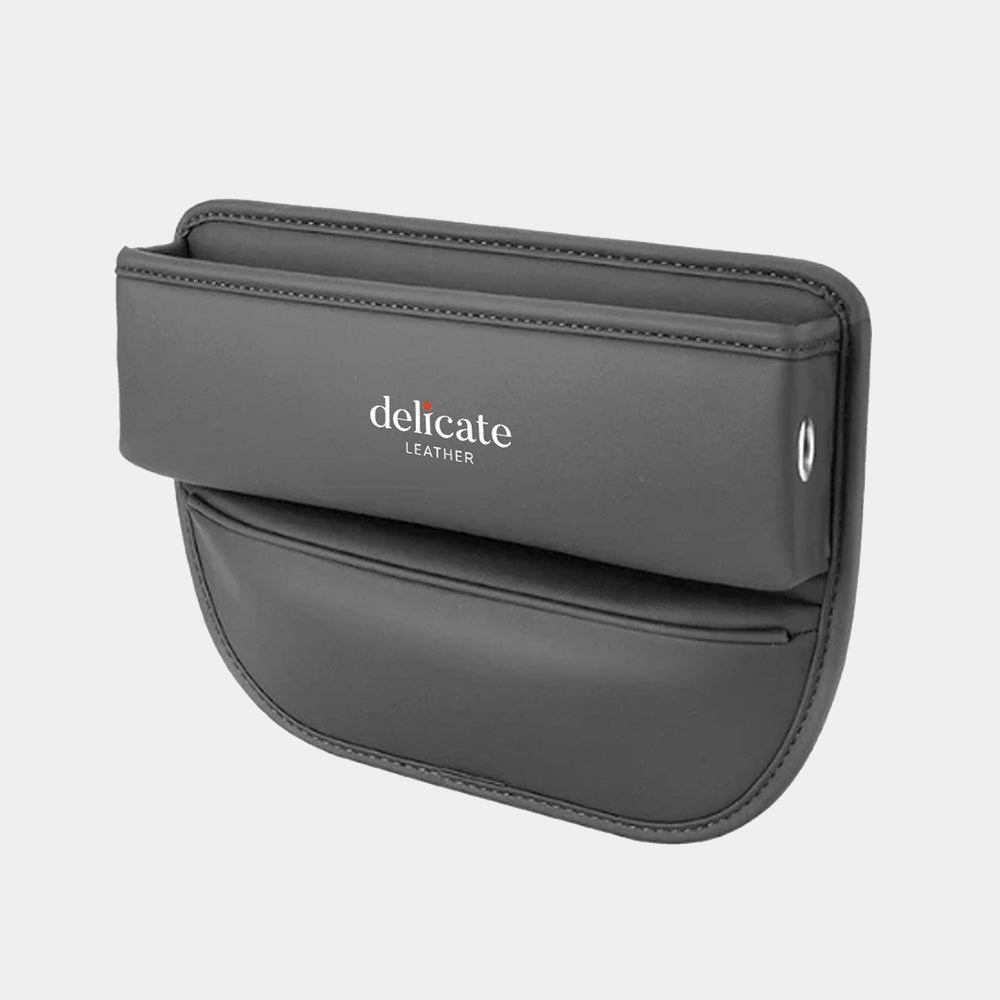 Car Seat Gap Filler Organizer, Custom Fit For Your Cars, Multifunctional PU Leather Console Side Pocket Organizer for Cellphones, Cards, Wallets, Keys