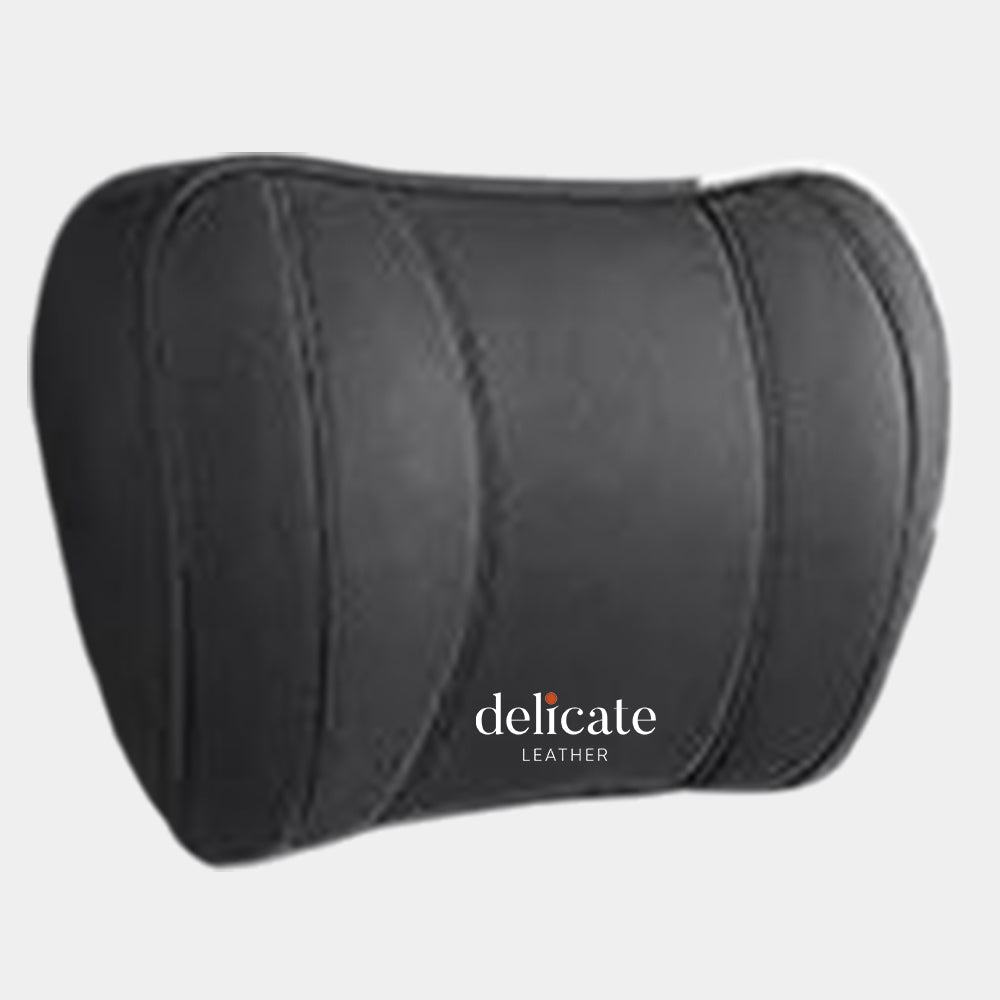 Delicate Leather Neck Pillow Scientifically Design, Car Seat Headrest Neck Rest Cushion for Driving Seat Auto Head Rest Neck Support, Soft Comfortable Material