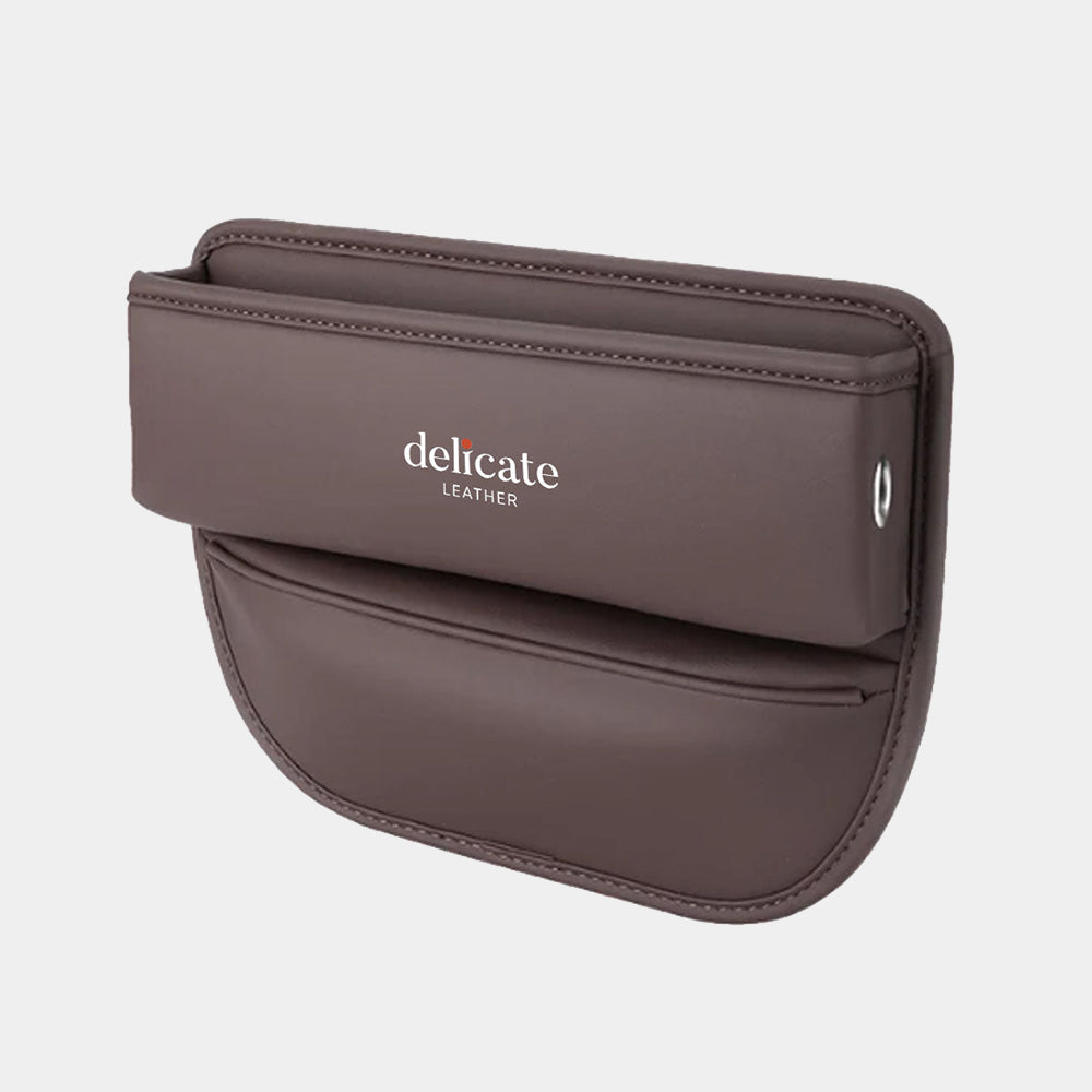 Car Seat Gap Filler Organizer, Custom Fit For Your Cars, Multifunctional PU Leather Console Side Pocket Organizer for Cellphones, Cards, Wallets, Keys