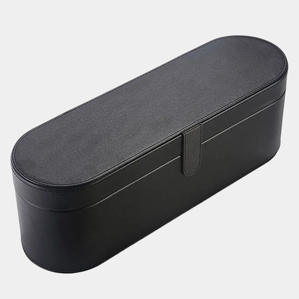 Portable PU Leather Hair Dryer Case – Hard Box Anti-Scratch Cover Pouch for Dyson Supersonic Home Storage - Delicate Leather