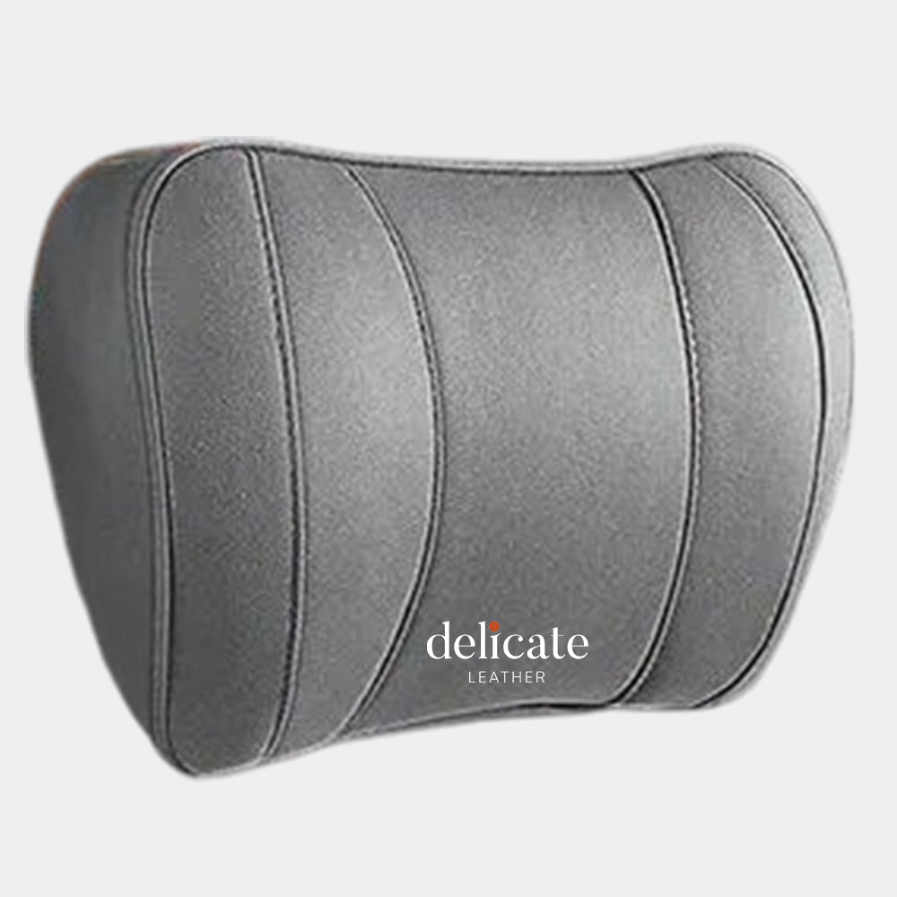 Delicate Leather Neck Pillow Scientifically Design, Car Seat Headrest Neck Rest Cushion for Driving Seat Auto Head Rest Neck Support, Soft Comfortable Material