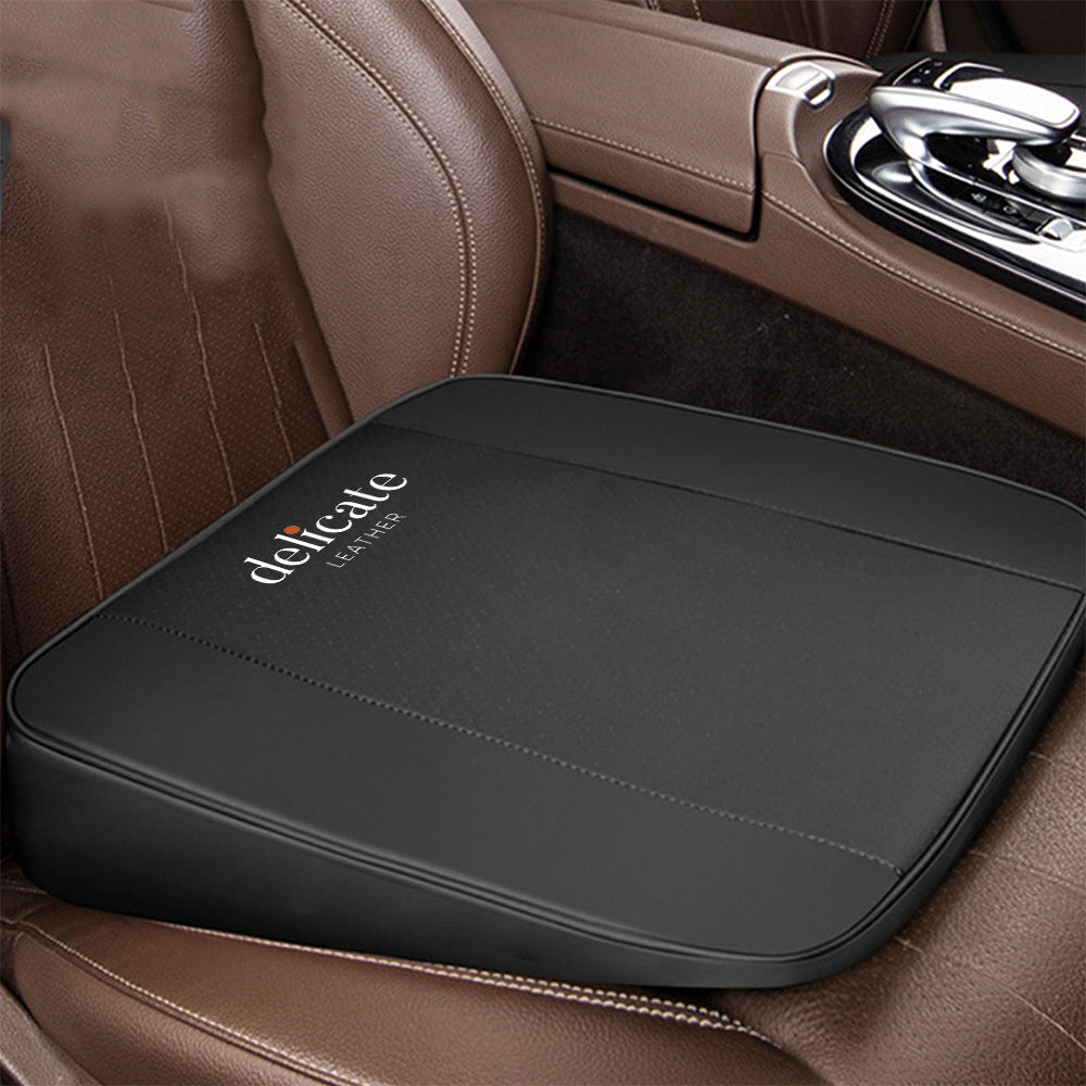 Car Seat Cushion Pad Broadens Driving Vision, Thickening Butt Cushion, and Heightening Mats for Added Comfort and Auto Interior Accessories - Delicate Leather