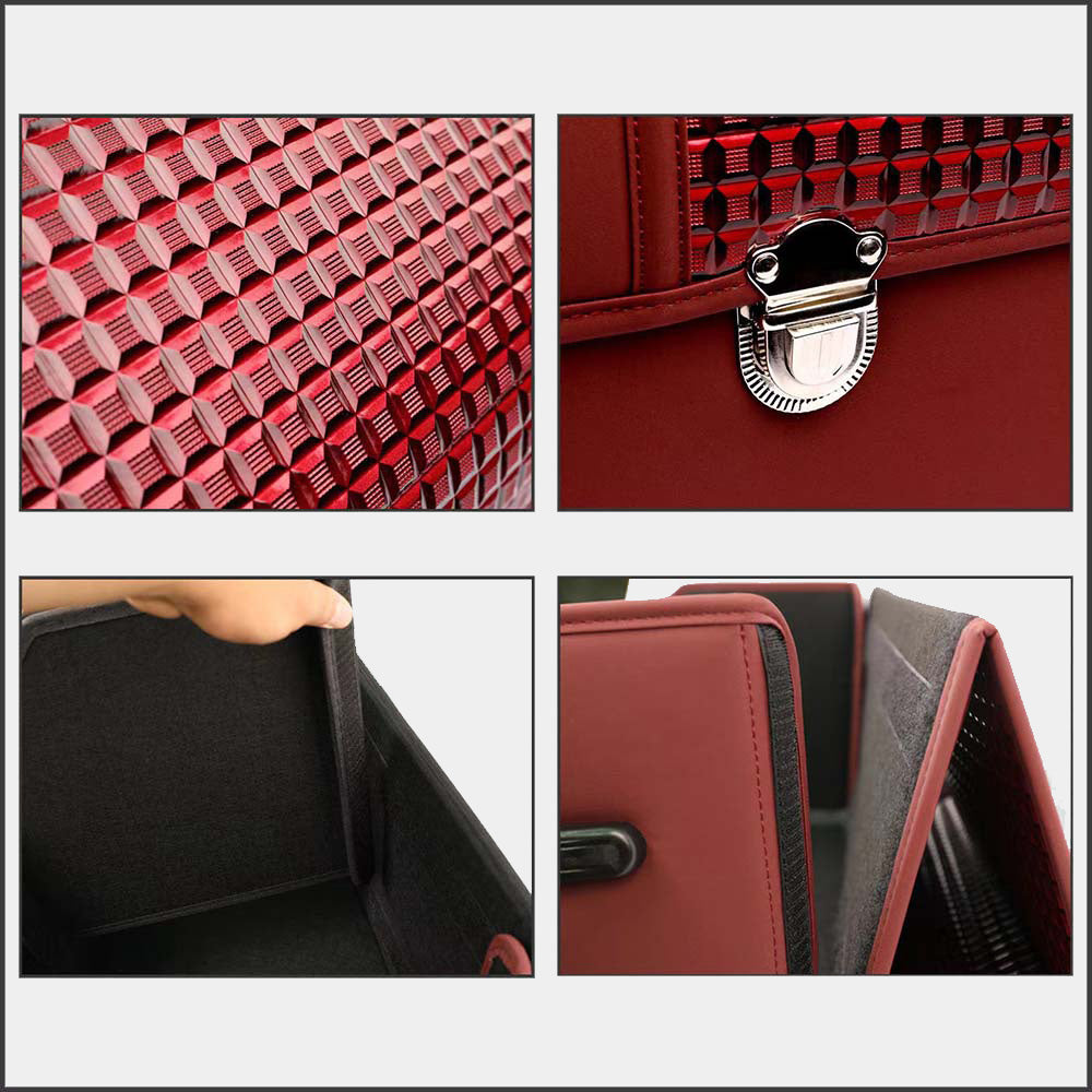 Delicate Leather Organizer for Trunk Box Storage, Car Accessories Interior Vehicle Supplies Accessories for the Car