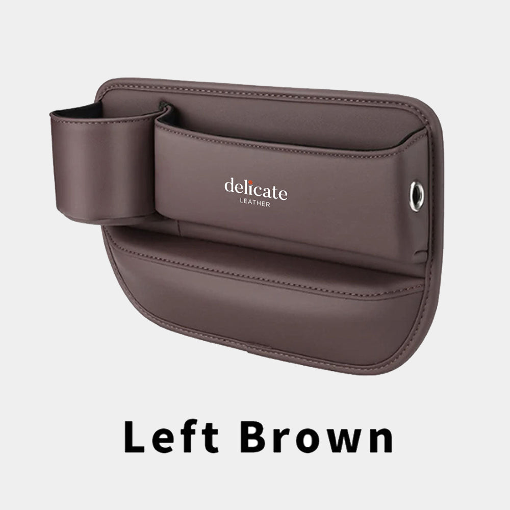 Car Seat Gap Filler Organizer, Custom Fit For Your Cars, Multifunctional PU Leather Console Side Pocket Organizer for Cellphones, Cards, Wallets, Keys