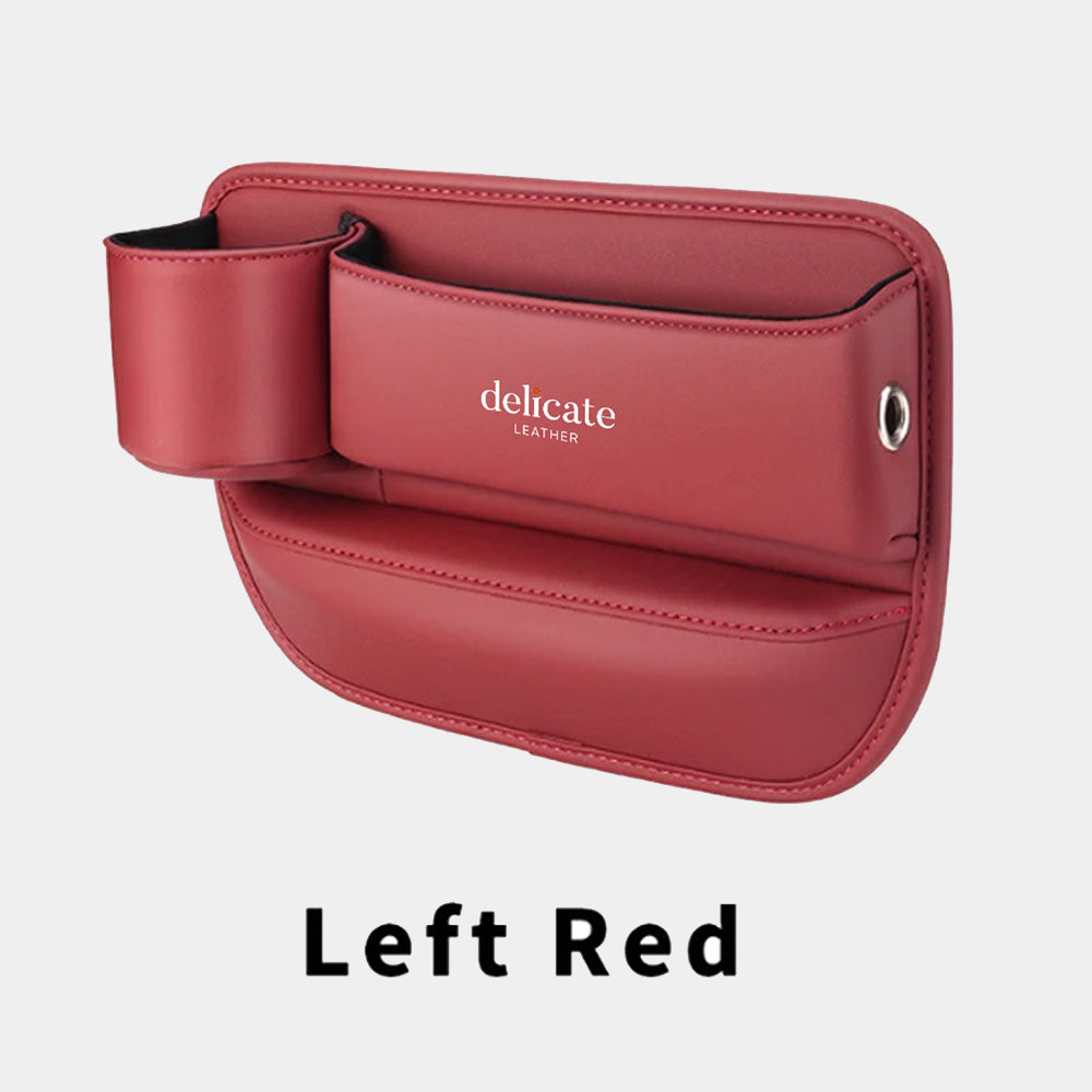 Car Seat Gap Filler Organizer, Custom Fit For Your Cars, Multifunctional PU Leather Console Side Pocket Organizer for Cellphones, Cards, Wallets, Keys