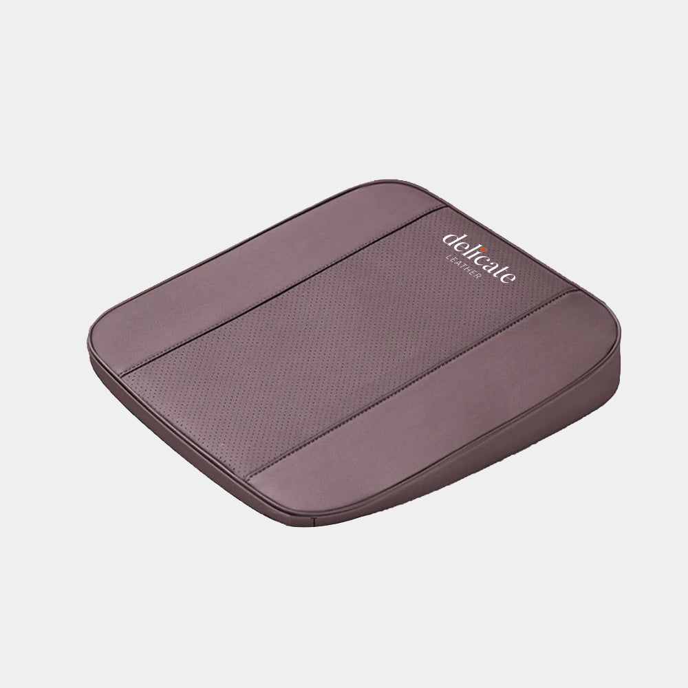 Car Seat Cushion Pad Broadens Driving Vision, Thickening Butt Cushion, and Heightening Mats for Added Comfort and Auto Interior Accessories - Delicate Leather