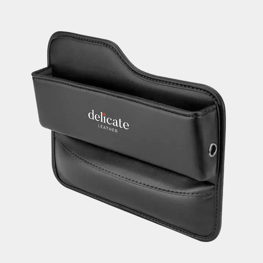 Car Seat Gap Filler Organizer, Custom For Your Cars, Multifunctional PU Leather Console Side Pocket Organizer for Cellphones, Cards, Wallets, Keys
