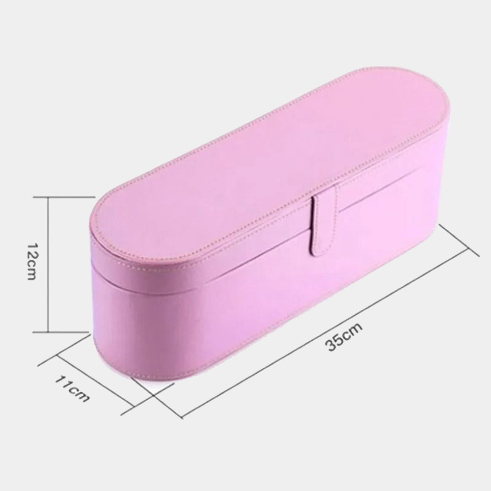 Portable PU Leather Hair Dryer Case – Hard Box Anti-Scratch Cover Pouch for Dyson Supersonic Home Storage - Delicate Leather