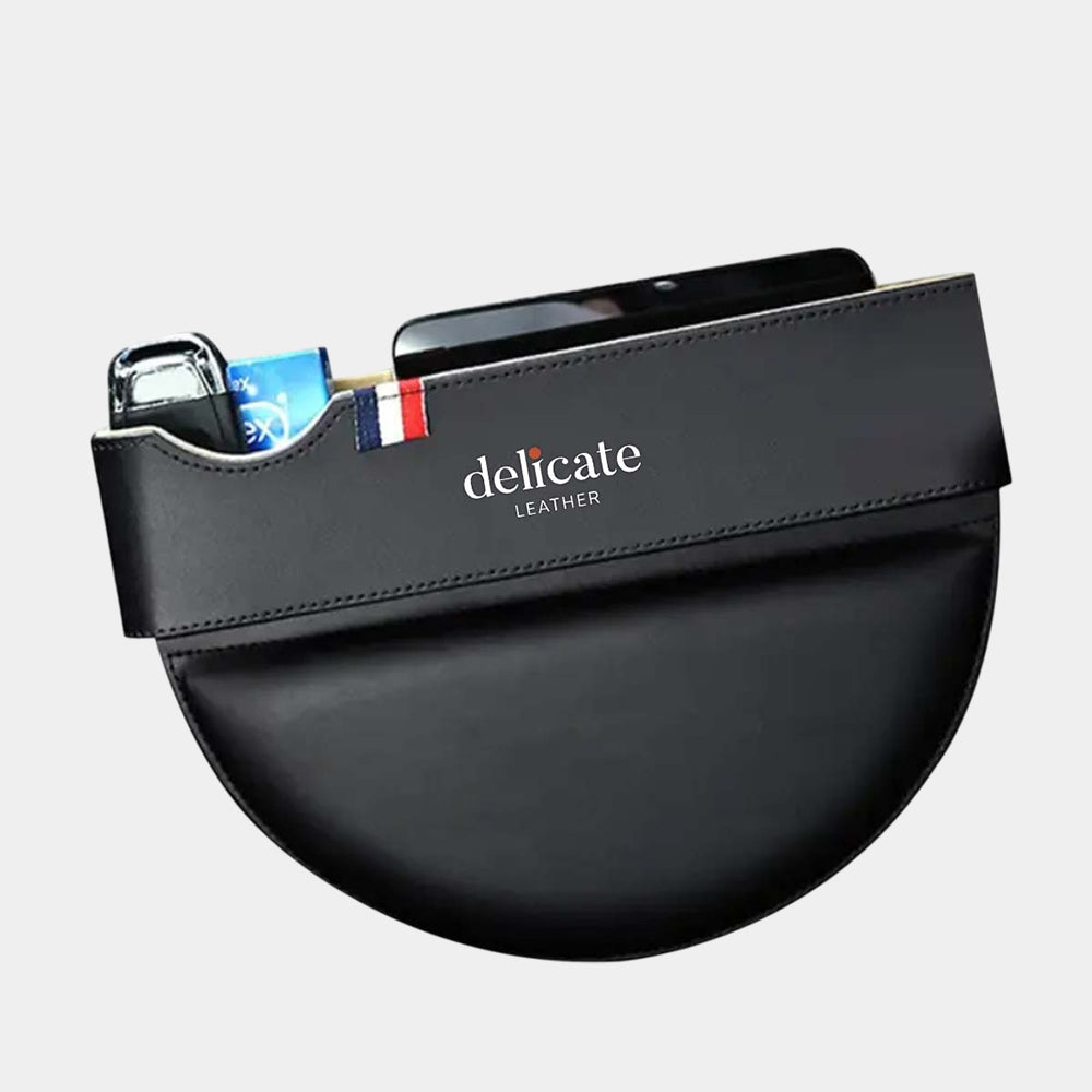 Car Seat Gap Filler Organizer, Custom Fit For Your Cars, Multifunctional PU Leather Console Side Pocket Organizer for Cellphones, Cards, Wallets, Keys