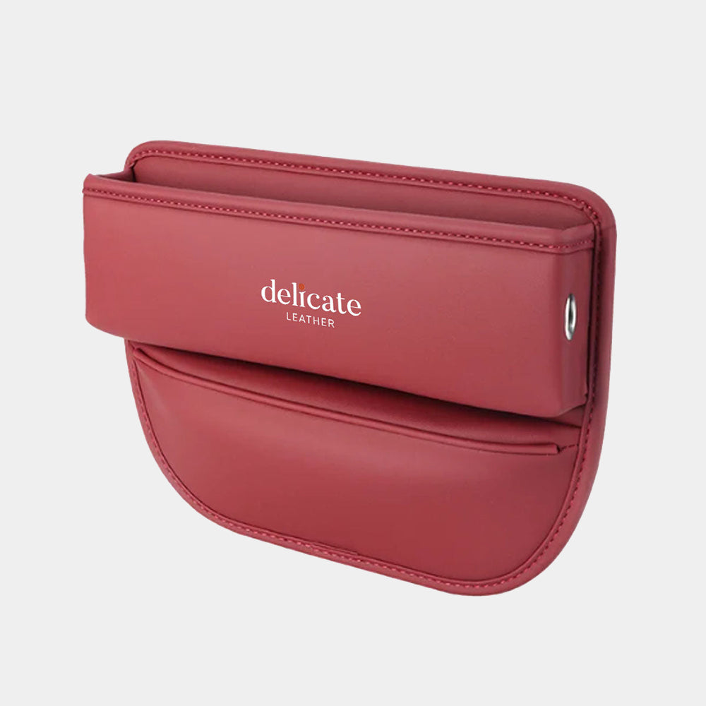 Car Seat Gap Filler Organizer, Custom Fit For Your Cars, Multifunctional PU Leather Console Side Pocket Organizer for Cellphones, Cards, Wallets, Keys