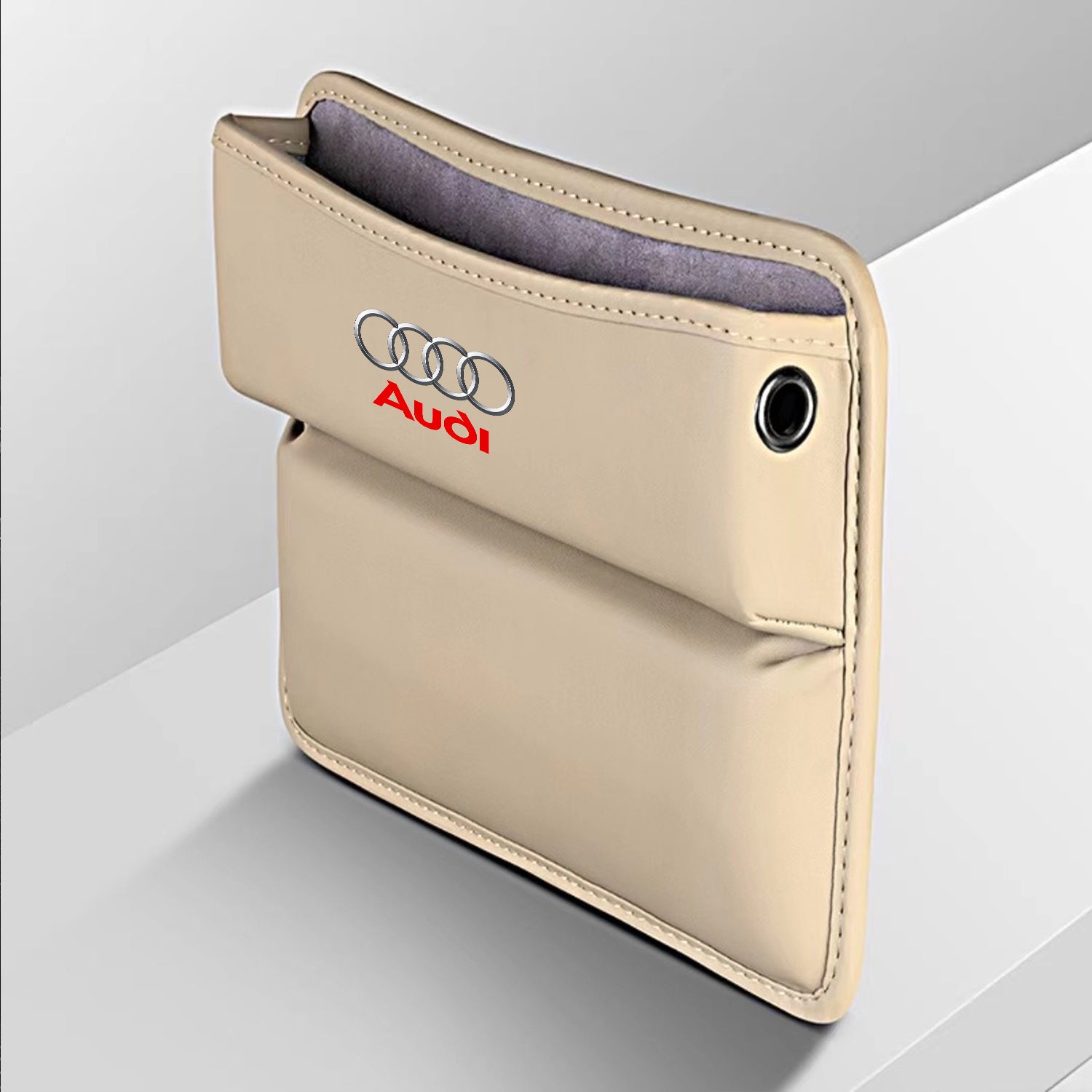 Car Seat Gap Filler Organizer, Custom FIt For Your Cars, Multifunctional PU Leather Console Side Pocket Organizer for Cellphones, Cards, Wallets, Keys WQ - Delicate Leather