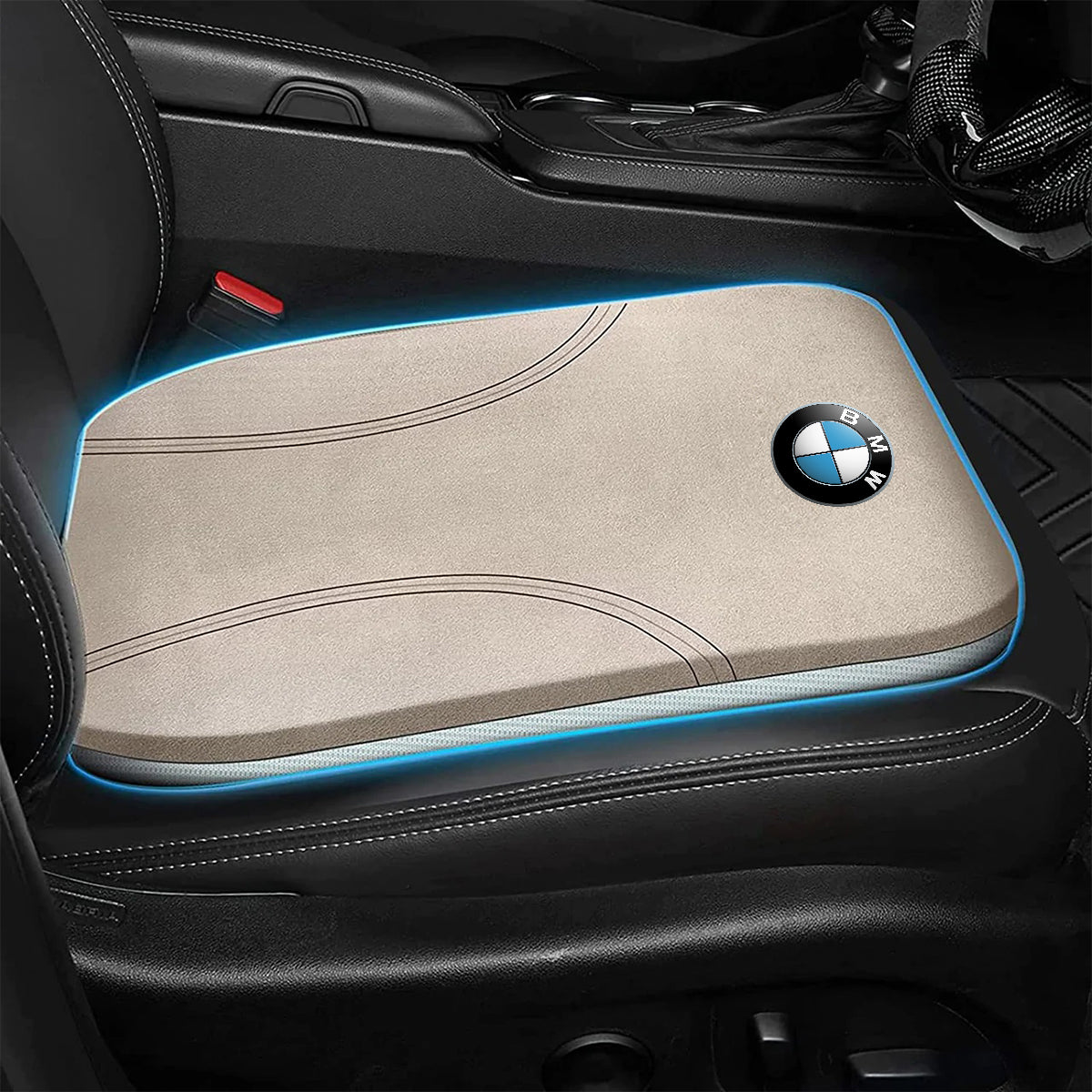 Car Seat Cushion, Custom For Car, Car Memory Foam Seat Cushion, Heightening Seat Cushion, Seat Cushion for Car and Office Chair KX19999 - Delicate Leather
