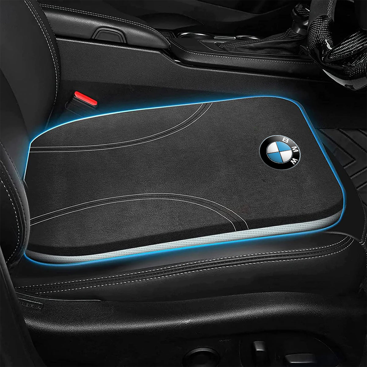 Car Seat Cushion, Custom For Car, Car Memory Foam Seat Cushion, Heightening Seat Cushion, Seat Cushion for Car and Office Chair KX19999 - Delicate Leather