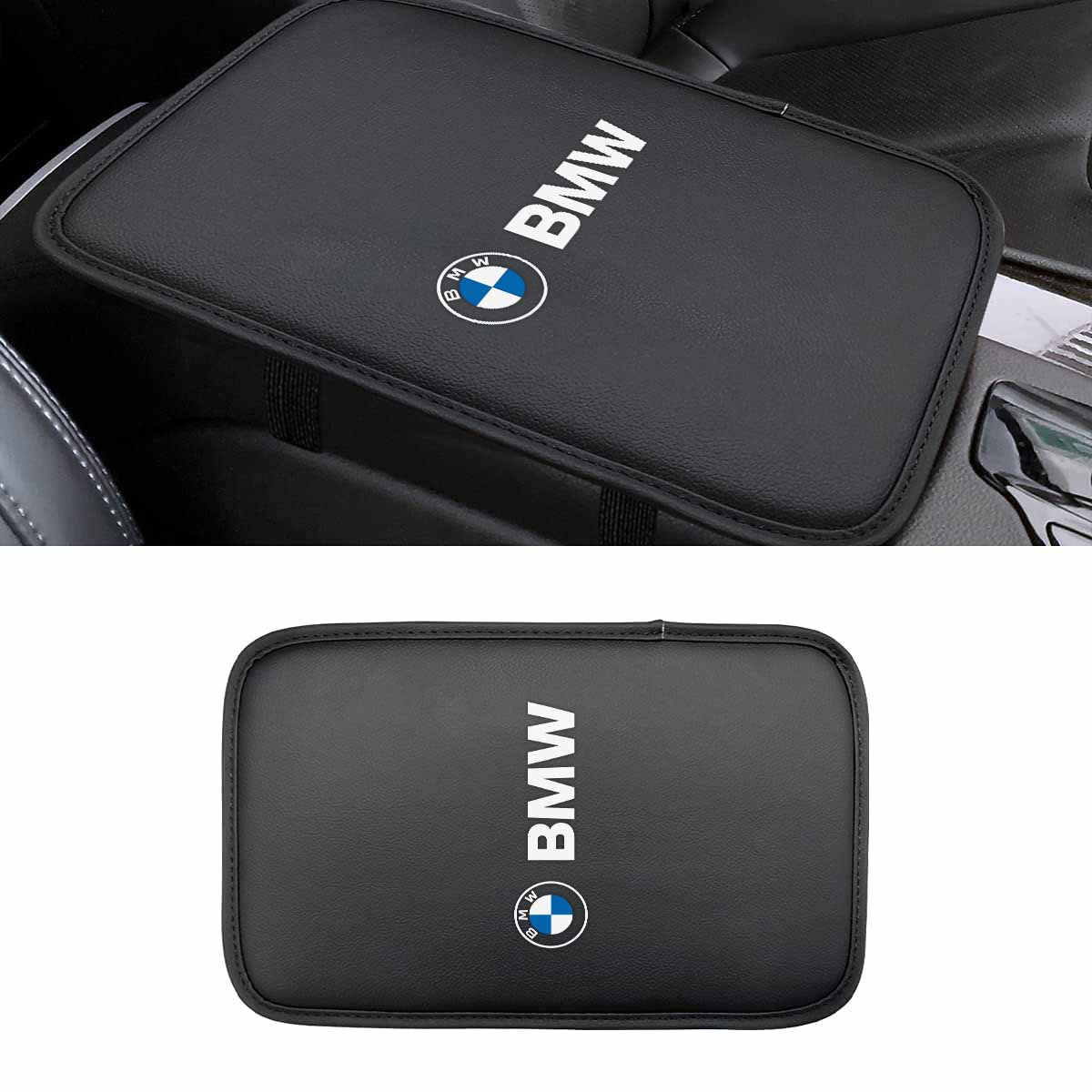 Leather Center Console Cushion Pad, Custom For Your Cars, Waterproof Armrest Seat Box Cover Fit, Car Interior Protection Accessories, Car Accessories KX13991 - Delicate Leather