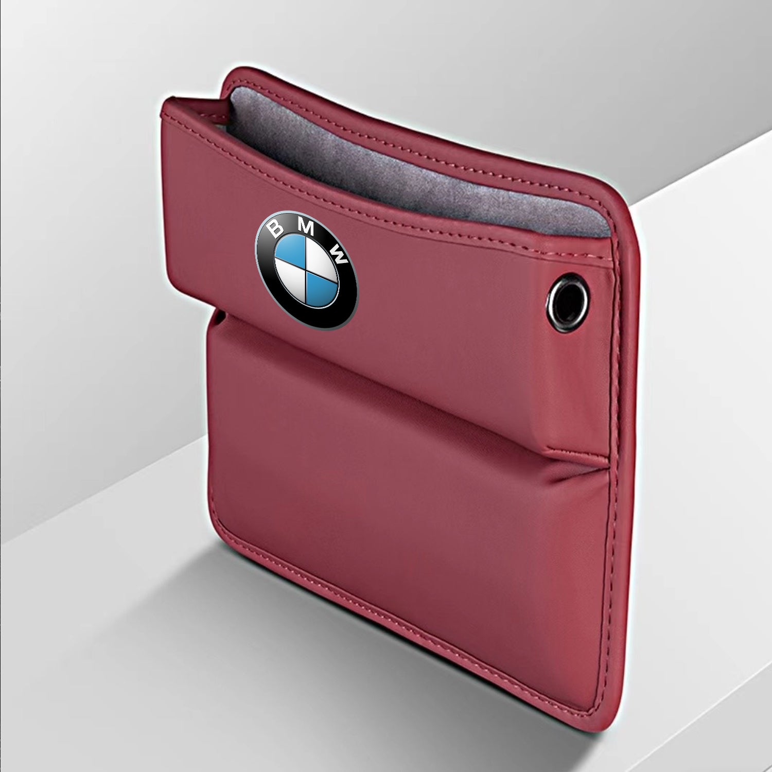Car Seat Gap Filler Organizer, Custom For Your Cars, Multifunctional PU Leather Console Side Pocket Organizer for Cellphones, Cards, Wallets, Keys - Delicate Leather