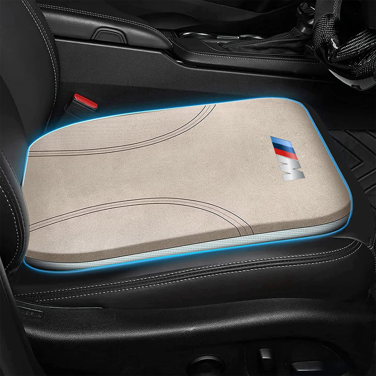 Car Seat Cushion, Custom For Car, Car Memory Foam Seat Cushion, Heightening Seat Cushion, Seat Cushion for Car and Office Chair KO19999 - Delicate Leather
