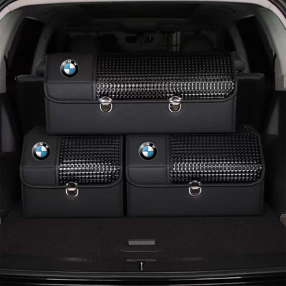 Organizer for Trunk Box Storage, Car Accessories Interior Vehicle Supplies Accessories for the Car - TBS - KX - Delicate Leather