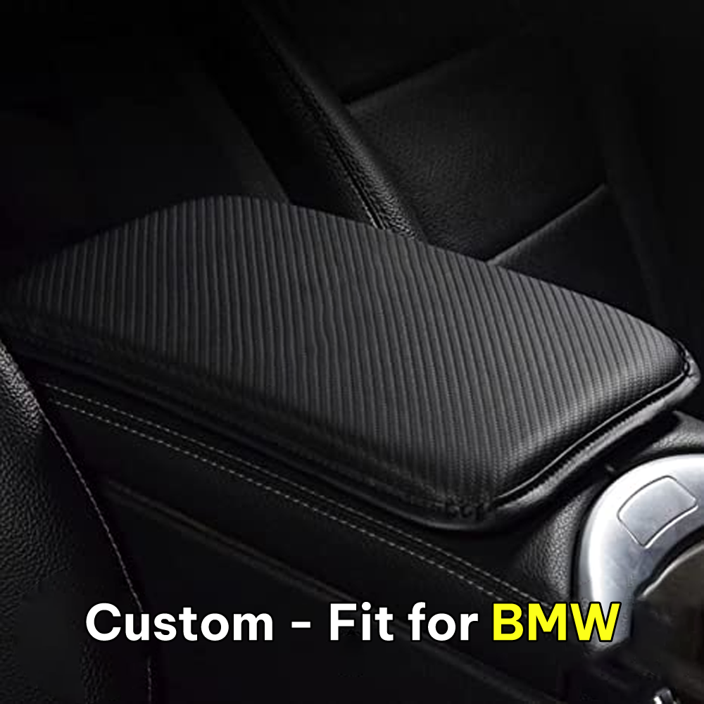 Center Console Pad, Custom-Fit For Car, Carbon Fiber PU Leather Auto Armrest Cover Protector, Waterproof Car Armrest Seat Box Cover DLKX248