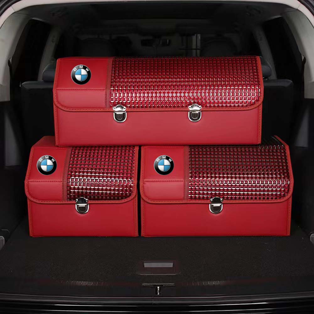 Organizer for Trunk Box Storage, Car Accessories Interior Vehicle Supplies Accessories for the Car - TBS - KX - Delicate Leather