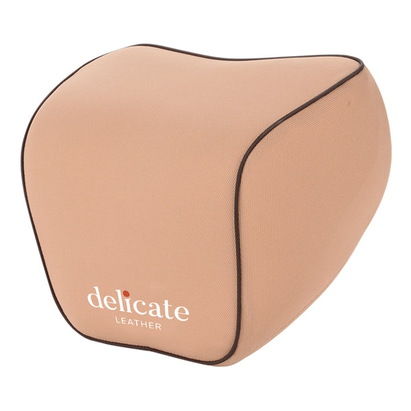 Lumbar Support Cushion for Car and Headrest Neck Pillow Kit, Custom For Cars, Ergonomically Design for Car Seat, Car Accessories KO13983 - Delicate Leather